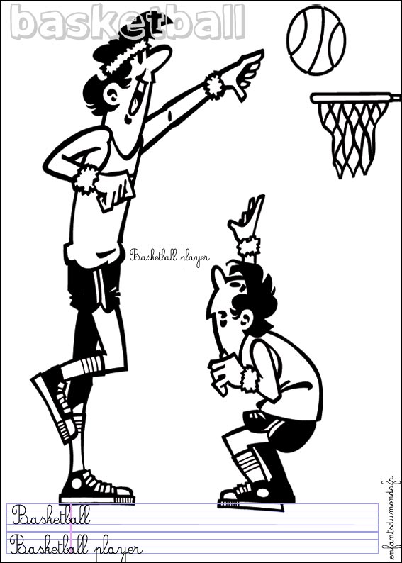 coloriage basket 1